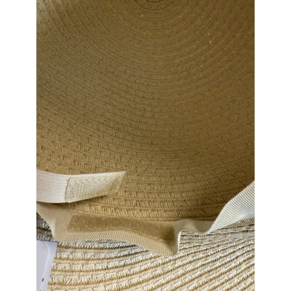 NWT Sonoma Good for Life Packable  Straw Floppy Hat Packable Adjustable Size - Picture 8 of 8
